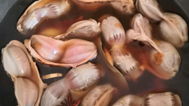 香卤鸭胗,加入适量清水,大火烧开关小火煮半个多小时。