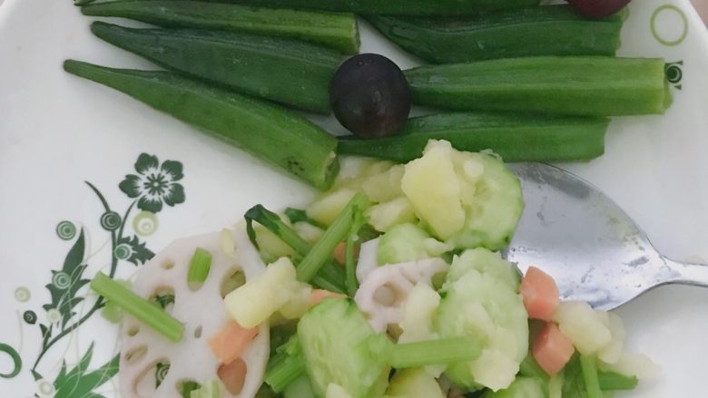 夏季秋葵，菜蔬混搭