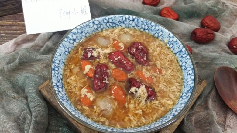 快手早餐 红枣鸡蛋桂圆糖水,喝完美美的~~