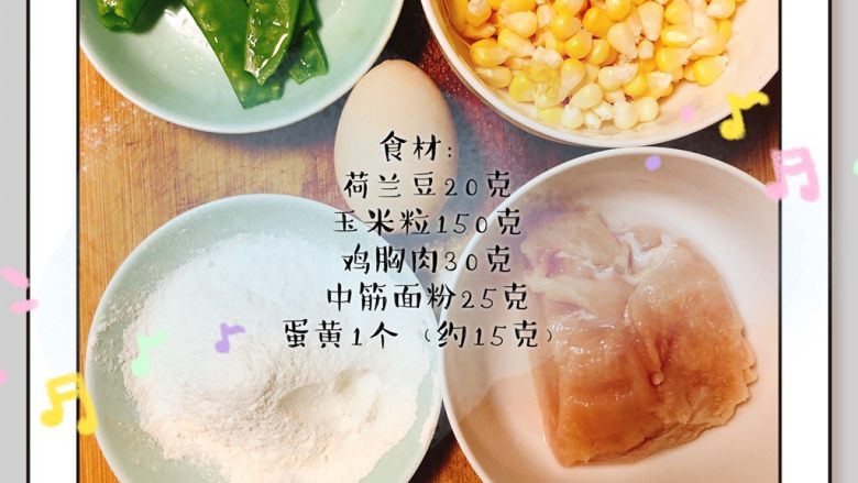 鸡胸肉香甜疙瘩汤,食材