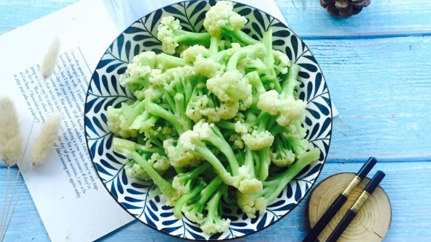 家常菜+蚝油炒有机花菜