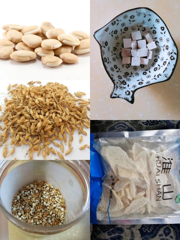 健脾去湿益气,特色瘦身鸡蛋饼
,提前把有利于补气健脾去湿的六种食材打成粉