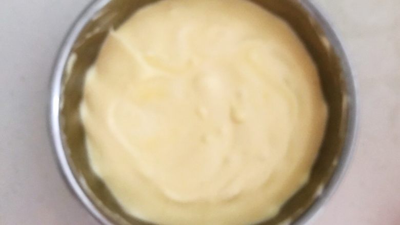 茶香戚风蛋糕,完全融合的蛋糊