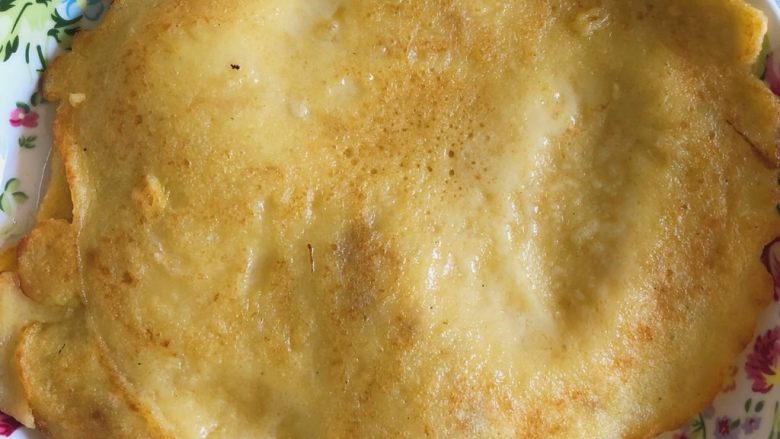 肉松牛奶鸡蛋饼,完成！