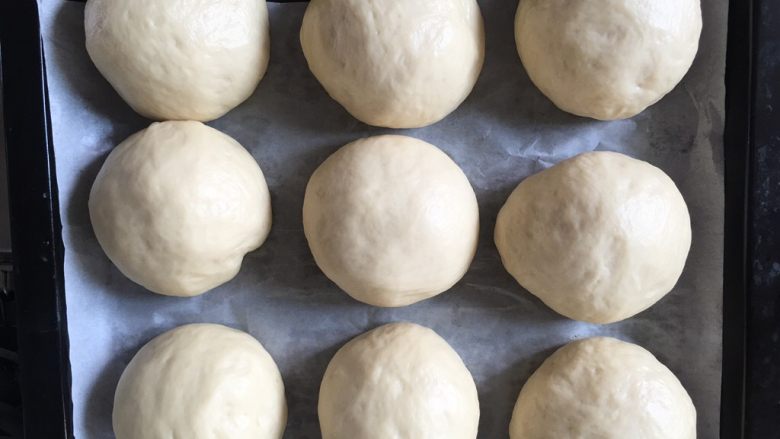 豆沙包,二次发酵