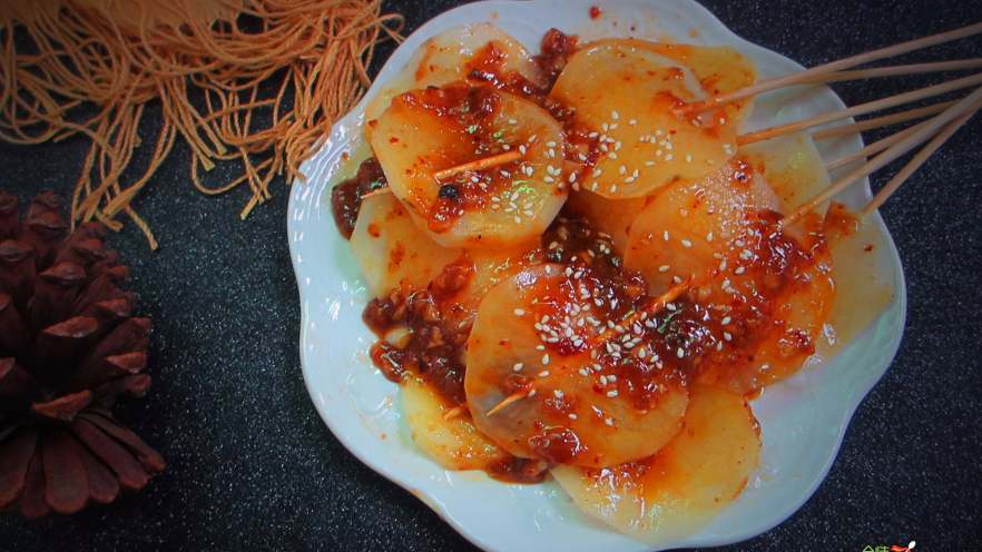 西安麻辣洋芋片夹馍