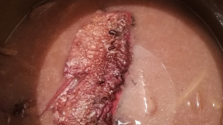 鯪鱼粉葛汤,加盐调味即可
