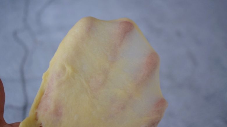辫子吐司,直到揉出扩展阶段