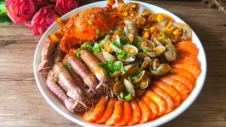 家庭版海鲜大咖,美味的海鲜大咖完成