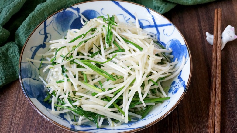 韭菜豆芽,成品