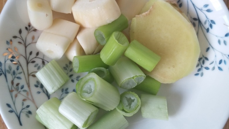 香菇滑鸡,葱姜蒜切碎备用