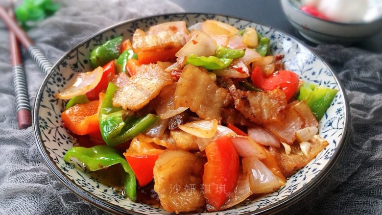 三色回锅肉,好吃!