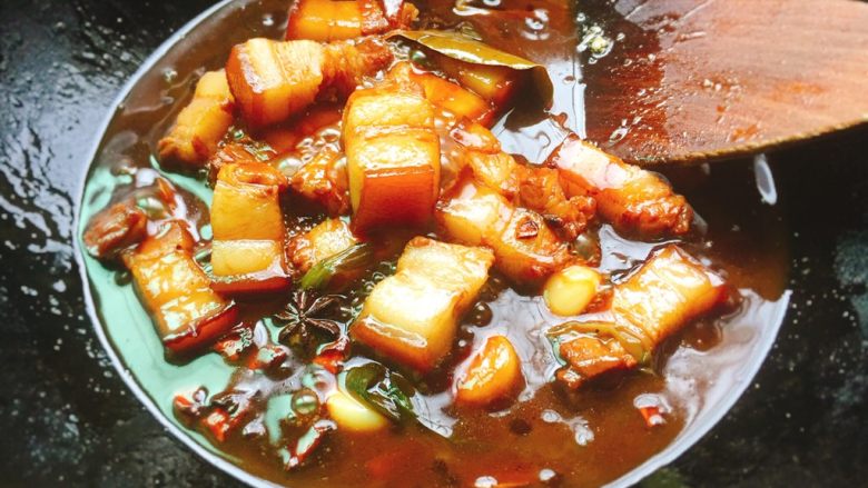 家常菜+红烧肉,慢慢收汁