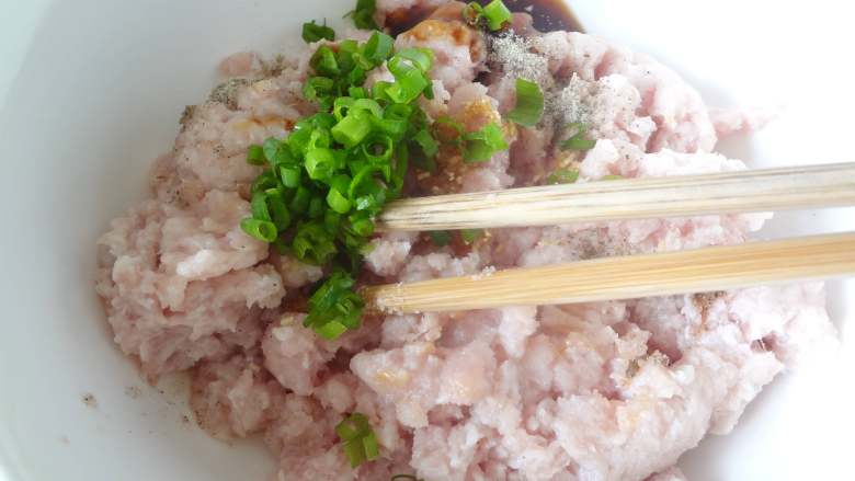 时蔬鲜肉小馄饨,加入<a style='color:red;display:inline-block;' href='/shicai/ 3250'>葱</a>叶