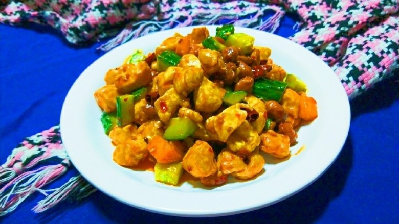新文美食 清炒鸡丁,成品图