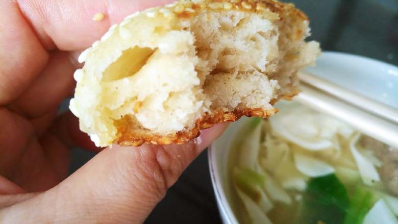 香酥芝麻烧饼,成品图