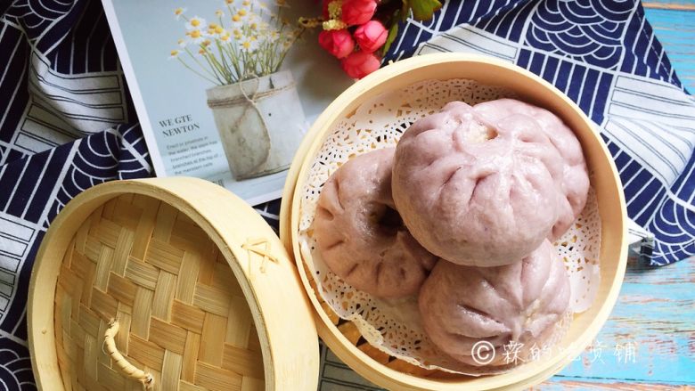 大肉包(紫甘蓝版),完成
