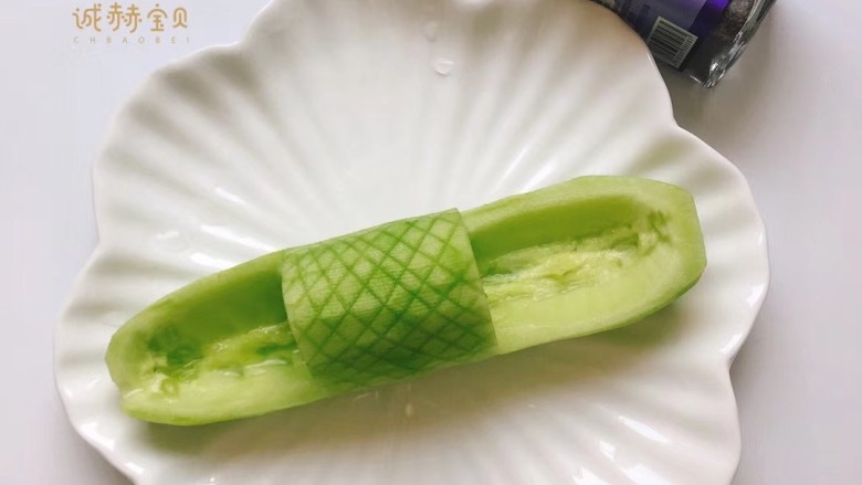 黄瓜船,黄瓜去皮做成黄瓜🚢备用