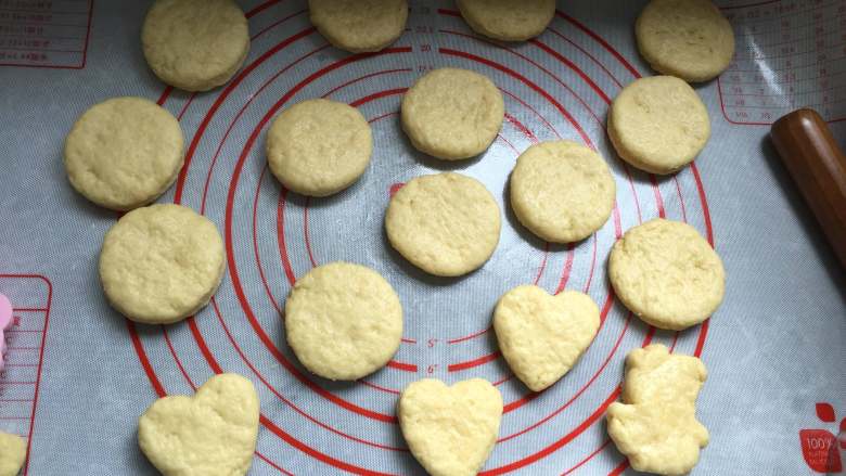 快手司康,分隔好的面团