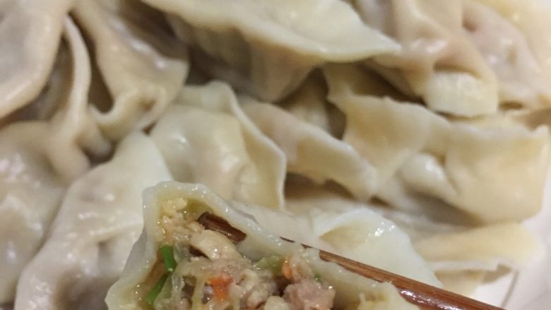 佛手瓜肉馅水饺,满口香的饺子可以开吃啦!