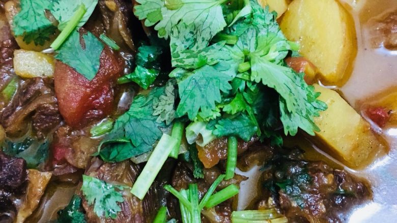 西红柿土豆牛腩,成品