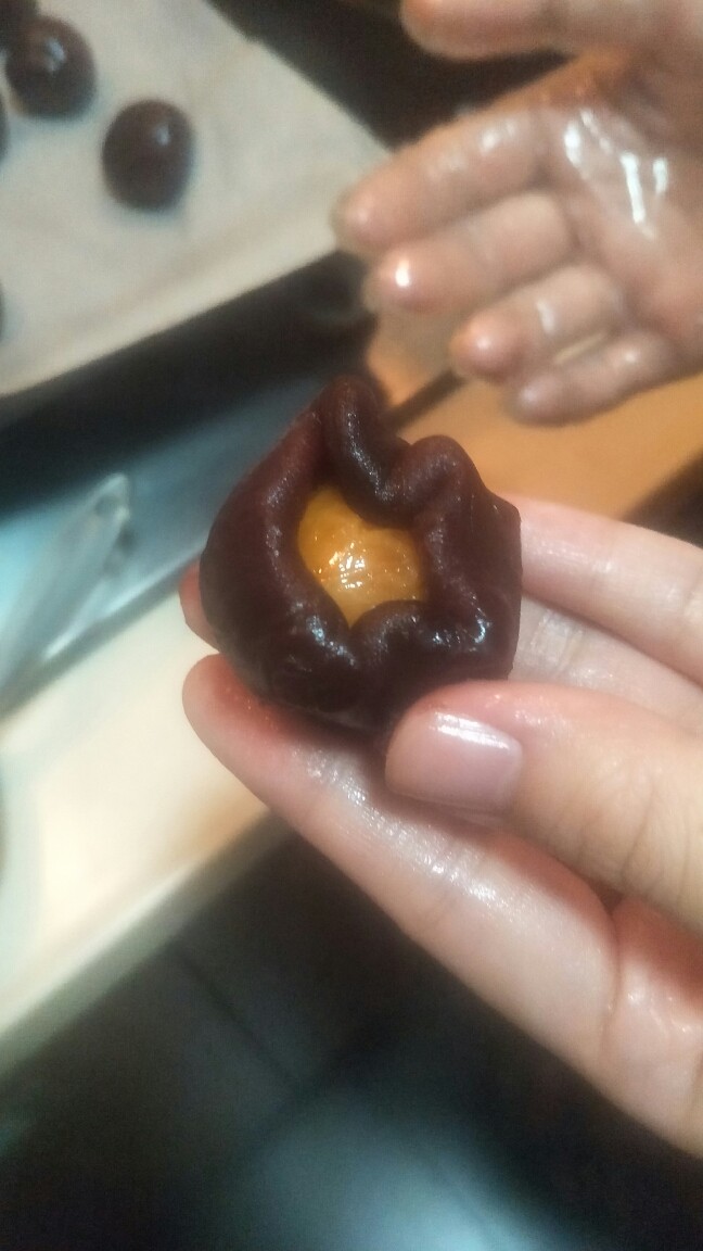 ⭐成功开酥的黄金蛋黄酥(无敌详细版),油豆沙很好包✨
