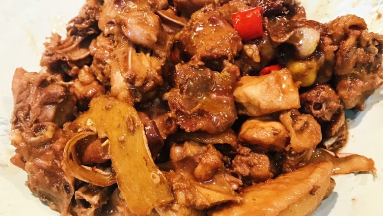 家常红烧鸡肉