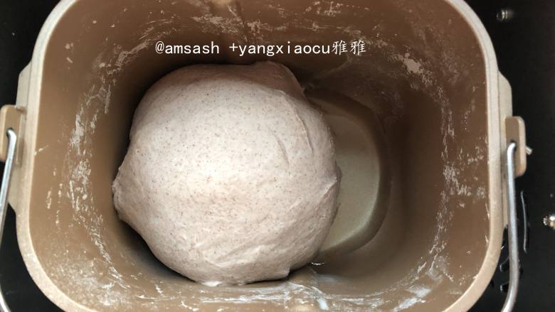 麦香肉松手撕面包,这时我又增加了10分钟,总共揉了30分钟
