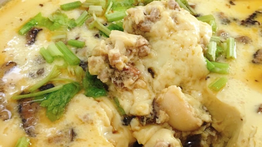 香菇肉末蒸蛋#挑战鸡蛋的100种做法#