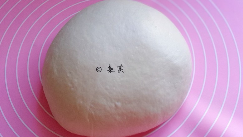 【酸奶吐司】~波兰种法,将面团取出进行发酵。