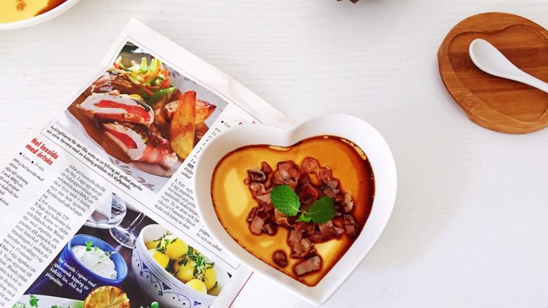 培根蒸水蛋,成品图