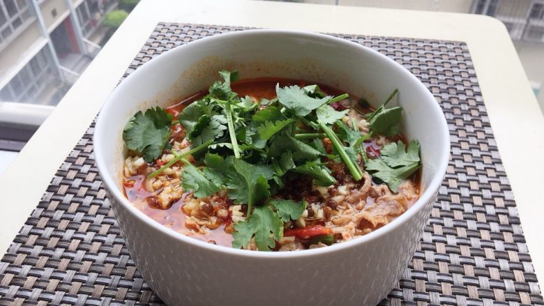 水煮肉片,成品图