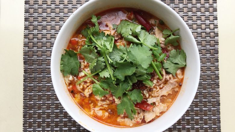 水煮肉片,成品图