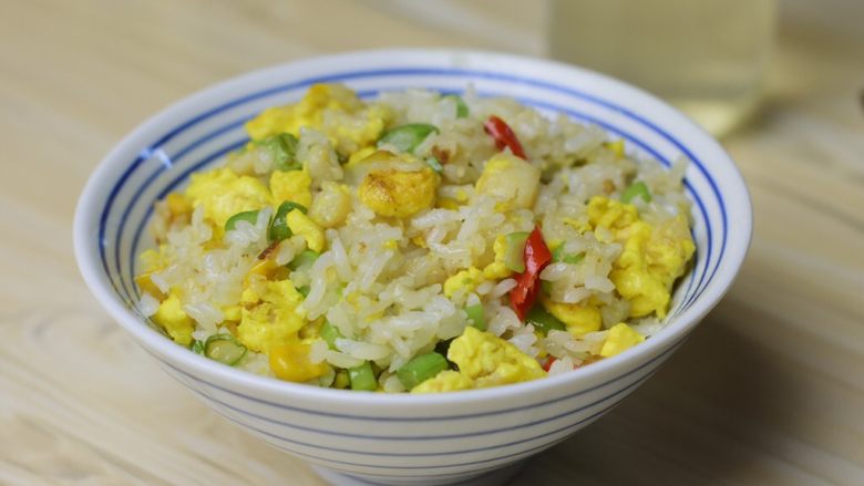 鱼米之乡蛋炒饭,即可开吃啦!