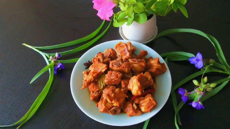 新文美食 皇后锅秘制排骨,成品图
