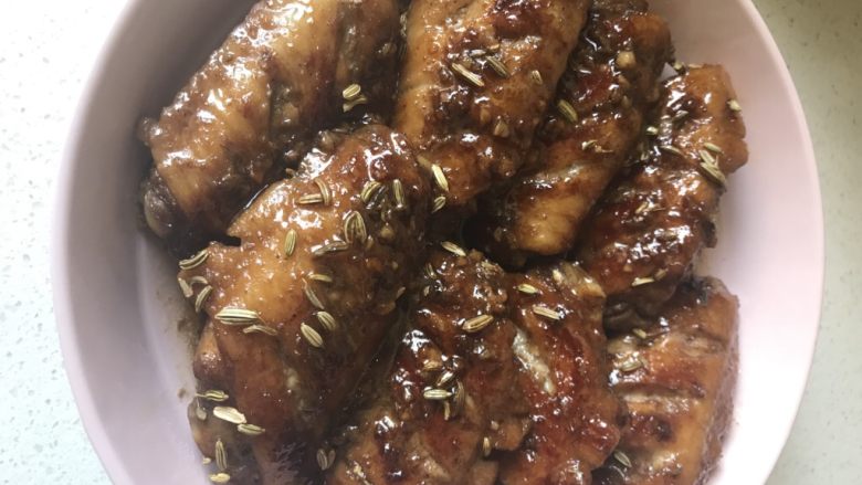 平底锅孜然鸡翅,出锅😋