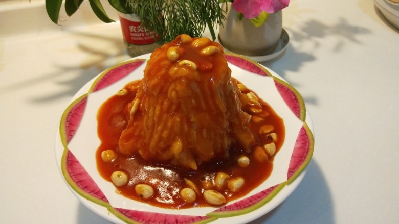 新文美食 火山爆发,成品图