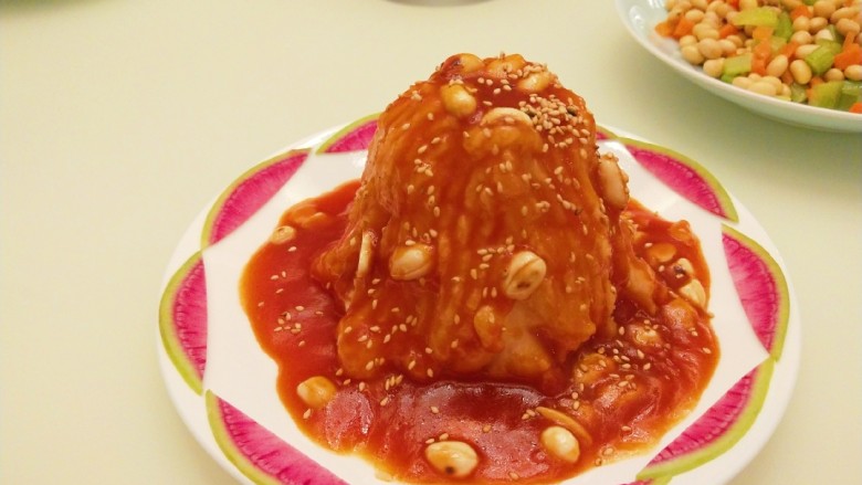 新文美食 火山爆发,成品图