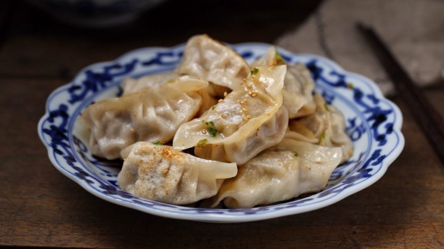 猪肉芹菜煎饺