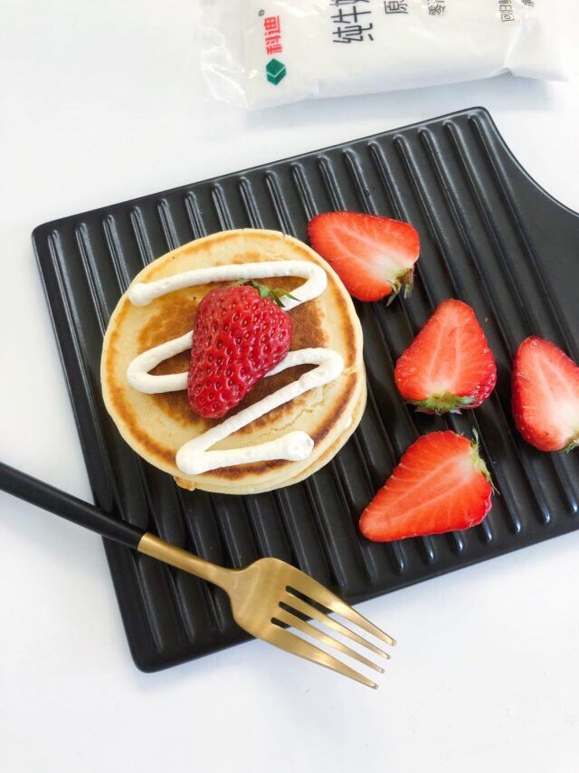 美味松饼🥞,可选自己喜欢的食材,摆盘