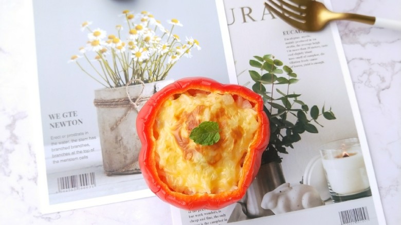十味 芝士焗五彩饭,成品图