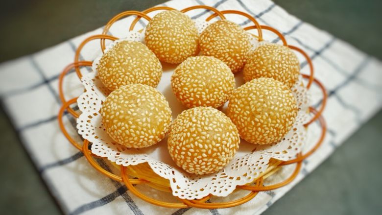 空心麻团(麻圆),香甜可口,美味^_^