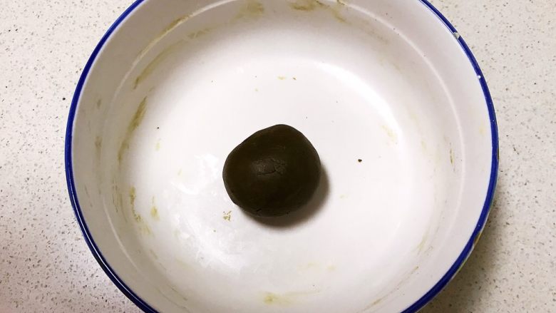 十味 猫爪饼干,揉成光滑的抹茶面团