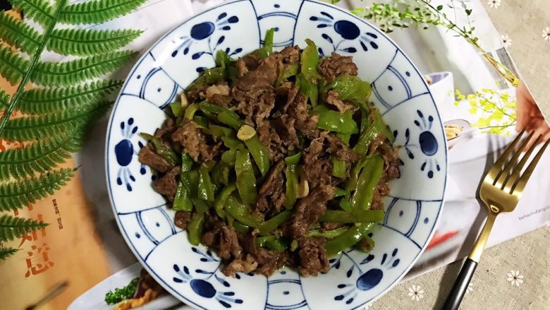 十味 黑胡椒青椒炒牛肉,成品图