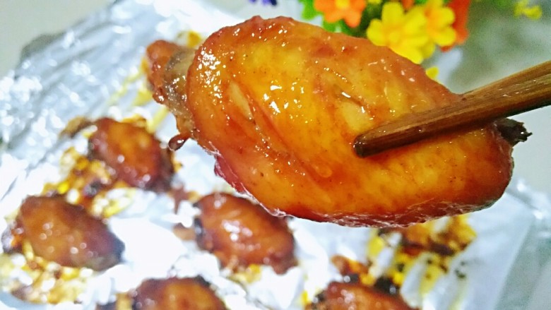 十味 奥尔良烤鸡翅,成品图