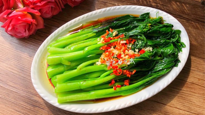 十味 蒜蓉菜心,成品图一