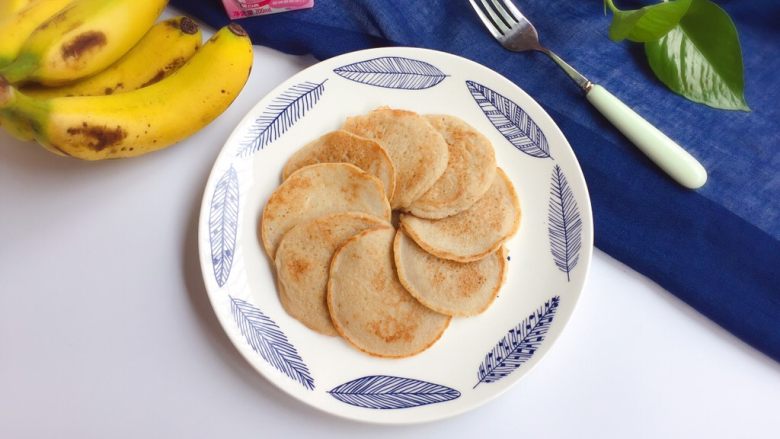 牛奶香蕉饼,成品