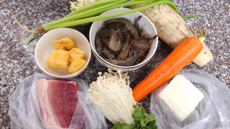 麻辣香锅,所有食材大合影