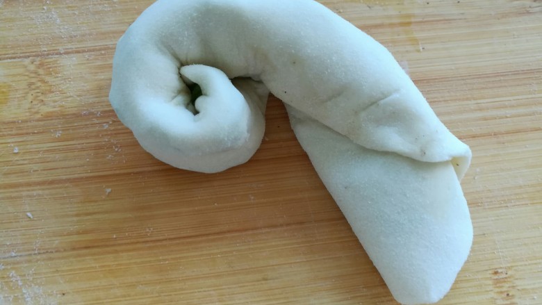 椒盐葱油饼,再卷