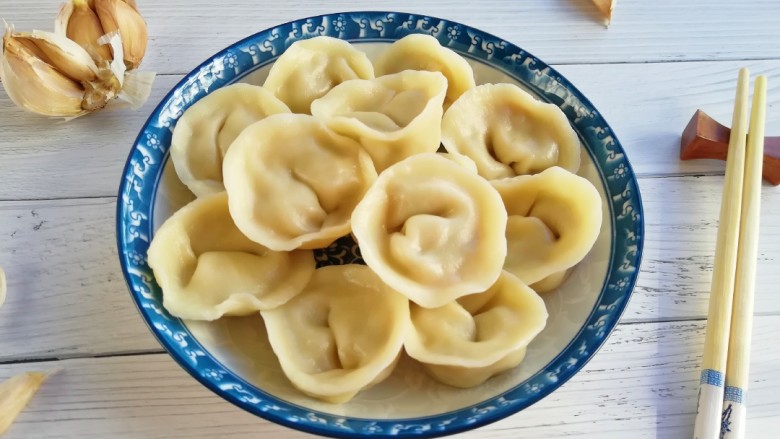 萝卜大肉馅饺子,一顿饭就吃完了。